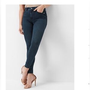 Express Super Soft Skinny Mid Rise Jeans In Dark Wash-Size 00R NWT👖